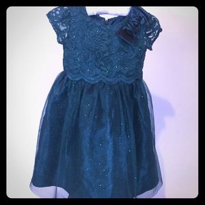 Emerald Shimmer Holiday Dress by Sorbet in Size 4